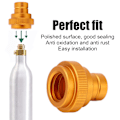 Miniatyrbillede 8 af 8: Sodavands CO2 Adapter TR21 4 Hantråd Sodavands CO2 Cylinder Stik til Terra Gold Orange