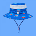 Miniatyrbilde 3 av 5: Solhatt for baby og barn - Reversibel sommerhatt for jenter og gutter - Bredbremmet fiskerhatt