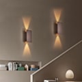 Miniatyrbilde 2 av 5: Aluminium retro vegglampe nattlys - børstet kaffe varm 3000K