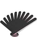 Miniatyrbild 3 av 8: Nagelfil 10 st Professionell Dubbelsidig 100/180 Grit Nagelbuffer Emery Board Svart Manikyr Pedikyr Verktyg och Nagelbufferfilar