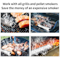 Miniatyrbillede 5 af 8: Hexagon Pellet Røgrør, BBQ Træpille Røgrør i Rustfrit Stål, Til Enhver Grill Eller Røgovn, Massive Diffusionshuller, Op Til 5 Timers
