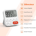 Miniatyrbillede 2 af 5: Køkken Timer, Køkken Timer, Digital Stopur Og Nedtællingstimer Med Tilpasset Tilstand, 3 Lydstyrke Niveauer Til Eksamen, Møde, Lydløs - 2 Aaa Batterier
