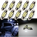 Pikkukuva 1 / 5: 31MM Ampuuli C5W LED-ampuuli Navette LED 2835 8SMD 6500k Auton Kattovalaisimelle DC12V 10kpl