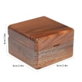 Miniatyrbild 6 av 8: Träringlåda Smyckesförvaring Display Case Organizer för Förslag Bröllopsceremoni