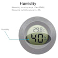 Miniatyrbild 3 av 8: 2-pack Mini Hygrometer Termometer Digital LCD Monitor Inomhus Utomhus Luftfuktighetsmätare Mätare för Luftfuktare Avfuktare Växthus