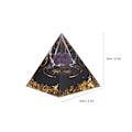 Miniatyrbild 5 av 5: 5 cm Pyramid Positiv Energi Healing Kristall Pyramid Meditation Organisk Sten Pyramid Zodiak Energi Generator Jungfru
