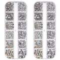 Miniatyrbillede 1 af 5: Neglekunst Rhinestones, Negle Stene Runde Forme Flatback Stene, til Negle Design Håndværk Kunst Sko