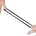 Miniatyrbillede 3 af 8: JZZJ Hårbånd, 20 stk Sorte Elastiske Hårbånd, Dame Tyk