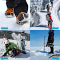 Miniatyrbilde 8 av 8: Isbrodder med pigger, is- og snøgrep for støvler og sko, An