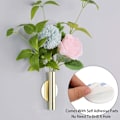 Miniatyrbild 3 av 5: 2-pack väggmonterade blomvaser i metall, moderna torkade blommor