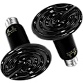 Miniatyrbillede 1 af 10: 100W Varmelampe til Reptiler i Glasbeholder Keramik E27 Varmelampe Dyr Reptil Skildpadde