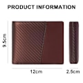 Miniatyrbillede 2 af 7: PU Læder Bifold Tegnebog Til Mænd - RFID Slim Bi Fold Tegnebøger