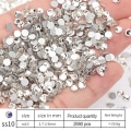 Miniatyrbillede 2 af 5: Krystalglas Hotfix Rhinestones, til Håndværk Tøj Kostumer Sko Smykker, Runde Glassten