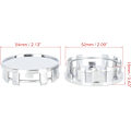 Miniatyrbilde 4 av 5: 4 stk 54mm 9-bolt Universelle Sølvfargede Deksel for Bilhjulnav
