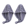 Miniatyrbild 1 av 5: 2-pack handduk för hårturban - Ultraabsorberande, snabbtorkande