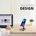 Miniatyrbillede 4 af 5: Tablet-stativ til skrivebord, stabilt tablet-stativ, foldbart og