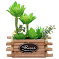 Miniatyrbillede 1 af 5: Simuleret sukkulent kombination bonsai blomst og træpotter