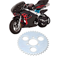 Miniatyrbild 1 av 8: T8F 38T Bakre Kedjehjul 101mm Diameter Lätt Bärbar Passar För 2-takts 43cc 49cc Goped Scooter