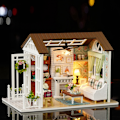 Miniatyrbild 6 av 8: Romantisk Gåva Miniatyr Dockhus Kit, DIY Kreativt Rum med Dekorativa Möbler, Sött Dockhus Premium Material Säker Ofarlig Hållbar Användning för