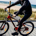 Miniatyrbild 3 av 7: Vattentät cykelväska för utomhussporter, ramväska för cykel, triangulär väska för främre ramrör (Grå)