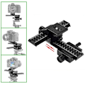 Miniatyrbillede 5 af 5: 4-vejs Makro Fokuseringsskinne 3D Justeringsskyde Makro Slider til Close Up Optagelse Digitale Kameraer med 1/4 Tommer Skruehul