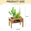 Miniatyrbillede 2 af 5: Træpotter, simulerede sukkulenter, bonsai, kreative ornamenter
