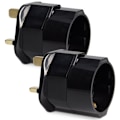 Miniatyrbild 2 av 8: Europeisk standard till brittisk standard pluggadapter, set med 2 pajer