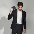 Miniatyrbild 5 av 6: RFID-blockerande plånbok i läder för män med 1 ID-fönster, PU