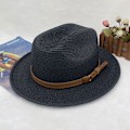 Miniatyrbilde 4 av 4: Fedora Panamahatt for menn, stråhatt i trilby-stil, ulike størrelser, strandhatt