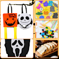 Miniatyrbillede 4 af 5: 4 stk Halloween Slikpose DIY Materialpakke Børnegaveposer