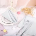 Miniatyrbillede 5 af 8: Satin Serviet Fold Serviet Kop Blomst Hår Tørre Hotel Klud Solid