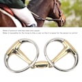 Miniatyrbilde 7 av 8: 135mm Heste Ring Snaffle Bit Rustfritt Stål og Kobber Hengsel Hest Løst Ring Snaffle for Utendørs Gaver
