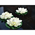 Miniatyrbillede 6 af 7: 6 stk. Kunstige Flydende Skum Lotusblomster, med Vandlilje Pad