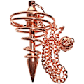 Miniatyrbilde 1 av 6: Kobberbelagt Vortex Point Pendul for Divinasjon og Healing