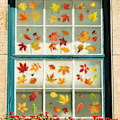 Miniatyrbild 6 av 6: 2 set höst Thanksgiving lönnlöv pumpa dubbelsidig