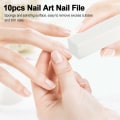 Miniatyrbild 5 av 8: 10 st vita buffer slipblock, polerblock buffer ny generation nagelfil block nagelkonst manikyrverktyg
