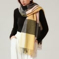 Miniatyrbilde 4 av 5: Dame Lang Rutete Teppe Chunky Oversized Vinter/Høst Varmt