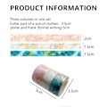 Miniatyrbild 2 av 5: Washi-tejp - Marmortextur Washi-maskeringstejpsats med guld