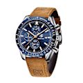 Miniatyrbild 1 av 6: Klockor Herr Analog Quartz Chronograph Herrklockor 30M Vattentät Luminous Date Watch Casual Business Designerklockor Klassisk Elegant
