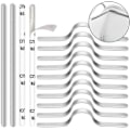 Miniatyrbild 1 av 6: Stång för trådtillverkning, flexibel aluminiumremsa säkerställer hållbarhet vid skulptering, dekorering, pärlarbete och mer, näsbryggebandklämma för pyssel
