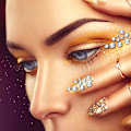 Miniatyrbillede 4 af 5: Neglekunst Rhinestones, Negle Stene Runde Forme Flatback Stene, til Negle Design Håndværk Kunst Sko