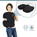 Miniatyrbild 2 av 7: Ergonomisk Design Ortopedisk Sittdyna för Svanskotan, Memory Foam och Gel Sittkudde för Lindring av Ischiasvärk och Halkfri Botten, Ergonomisk Design för