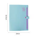 Miniatyrbild 2 av 5: Plastficka expanderbar mapp, vikbar vikning, skola kontor,