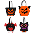 Pikkukuva 1 / 5: 4 kpl Halloween-karkkipusseja DIY-materiaalipaketti Lasten herkkupakkaukset