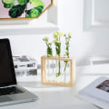 Miniatyrbild 5 av 6: Väggmonterad glasvas för växtförökning, modern design, 3 provrör