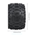 Miniatyrbild 4 av 7: 4 st RC-bilshjul Däck Tillbehör för ZD Racing Large Foot 1/8 Modellbil 170x103mm