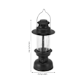 Miniatyrbild 6 av 8: Lykta LED-ljus Dekorativ LED-vindlampa Heminredning för bröllop Födelsedagsfest Karnevaler Svart