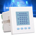 Miniatyrbillede 1 af 8: Digital 3-Fase Energimåler Tester Elforbrugsovervågning Intelligent LCD AC220V 5A Amperemeter
