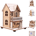 Miniatyrbild 1 av 5: Unik Design Kyrkhus, Kompakt Storlek Och Utsökta Detaljer Säkerställer Att Denna Obehandlade Julby i Trä Är Idealisk För DIY-projekt Och Helger