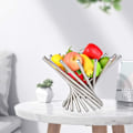 Miniatyrbillede 3 af 8: Kreativt Frugtstativ i Rustfrit Stål, Roterende Frugtskål til Køkkenbord, Æstetisk Frugtkurv Organizer